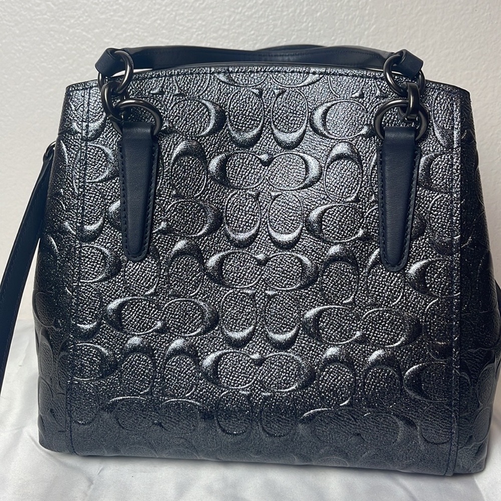 Coach Minetta Crossbody Bag- Signature Glitter Leather💯 Authentic! NWOT! Rare!